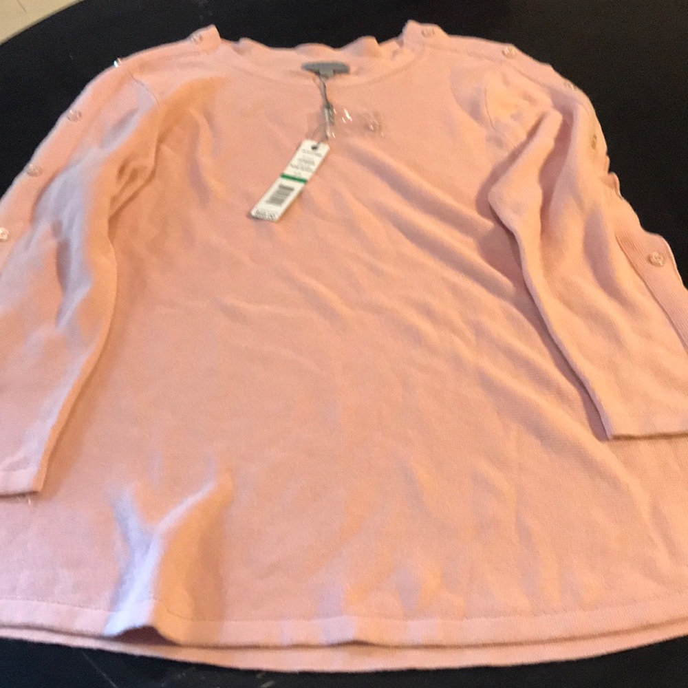 Lightweight Large Rose Gold Joseph A Sweater 🌟